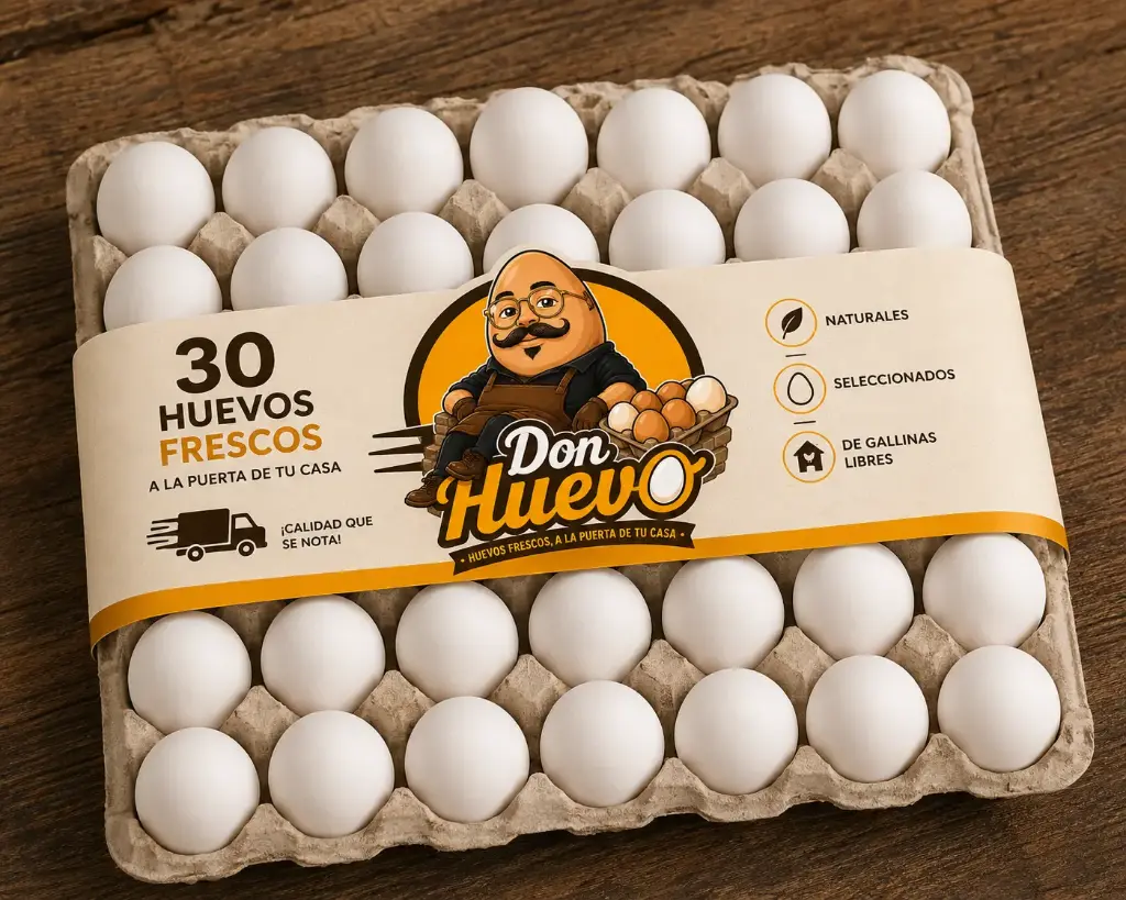 Cartón de huevos (30 unidades)