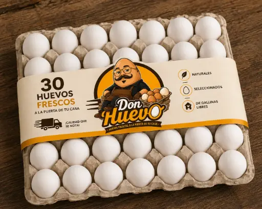 Cartón de huevos (30 unidades)